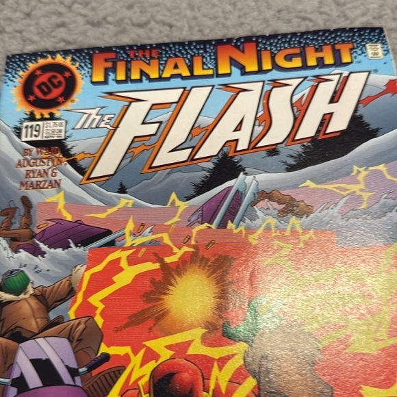 Flash #119 Final Night Crossover Unread Condition Vintage Comic Book - Picture 7 of 7